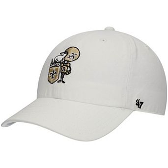 Men's '47 White New Orleans Saints Clean Up Adjustable Hat