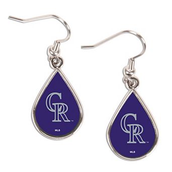 WinCraft Colorado Rockies Tear Drop Dangle Earrings
