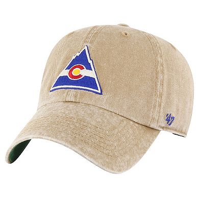 Men's '47 Khaki CO Rockies Vintage Hockey Earldor Clean Up Adjustable Hat