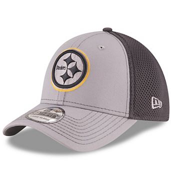 Men's New Era Gray/Graphite Pittsburgh Steelers Grayed Out Neo 2 39THIRTY Flex Hat
