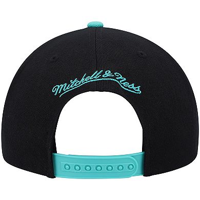 Men's Mitchell & Ness Black/Turquoise Vancouver Grizzlies Hardwood Classics Snapback Hat