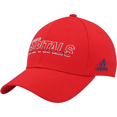 Men's adidas Red Washington Capitals Team Bar Flex Hat
