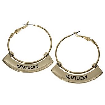 Kentucky Wildcats Weller Gold Hoop Earrings