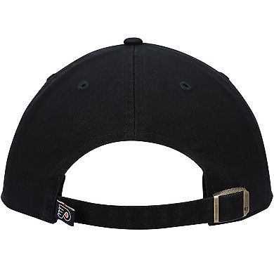 Men's '47 Black Philadelphia Flyers Team Clean Up Adjustable Hat