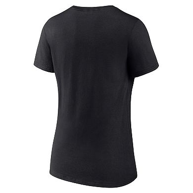 Women's Fanatics Black Chicago White Sox One & Only V-Neck T-Shirt