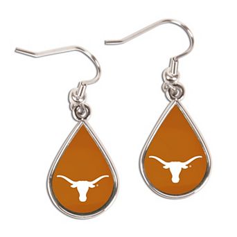 WinCraft Texas Longhorns Tear Drop Dangle Earrings