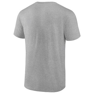 Men's Fanatics Heather Gray Utah Mammoth Wordmark Logo T-Shirt