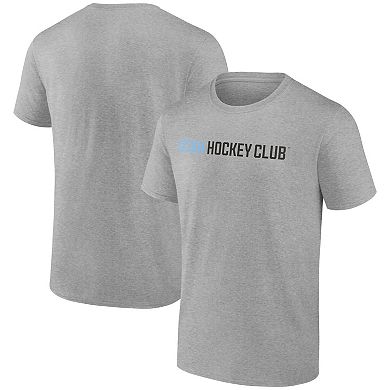 Men's Fanatics Heather Gray Utah Mammoth Wordmark Logo T-Shirt