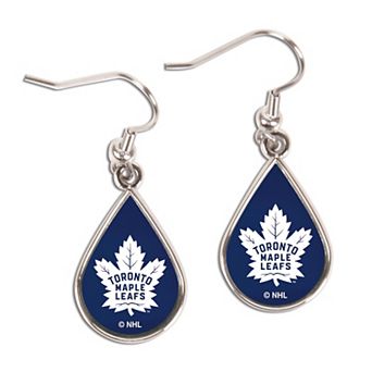 WinCraft Toronto Maple Leafs Tear Drop Dangle Earrings
