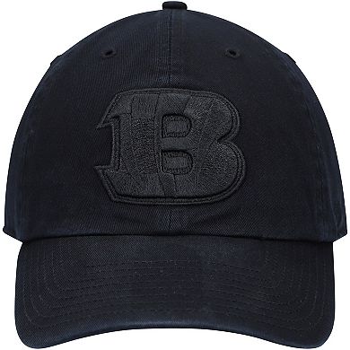 Men's '47 Black Cincinnati Bengals Team Tonal Clean Up Adjustable Hat