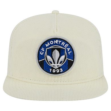 Men's New Era Cream CF Montreal 2025 Kickoff Snapback Golfer Hat