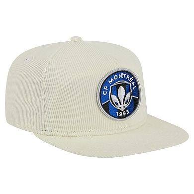 Men's New Era Cream CF Montreal 2025 Kickoff Snapback Golfer Hat