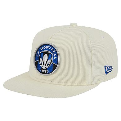 Men's New Era Cream CF Montreal 2025 Kickoff Snapback Golfer Hat