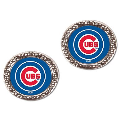 Women's WinCraft Chicago Cubs Round Post Earrings