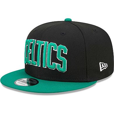 Men's New Era Black/Green Boston Celtics Jersey Hook Statement Edition 9FIFTY Snapback Hat