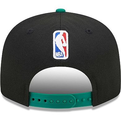 Men's New Era Black/Green Boston Celtics Jersey Hook Statement Edition 9FIFTY Snapback Hat