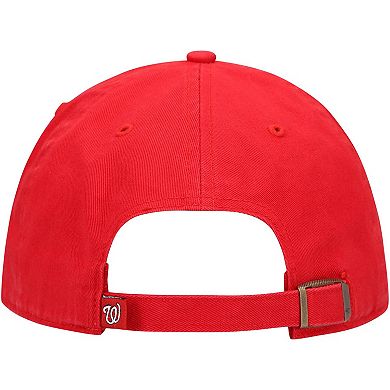 Men's '47 Red Washington Nationals Clean Up Adjustable Hat