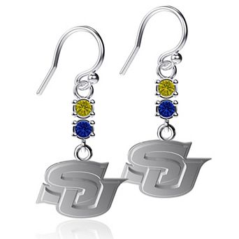 Dayna Designs Southern University Jaguars Dangle Crystal Earrings