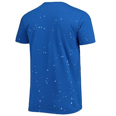 Men's Original Retro Brand Royal Morgan State Bears Bleach Splatter T-Shirt