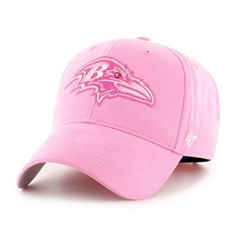 Girls Youth '47 Pink Baltimore Ravens Rose MVP Adjustable Hat