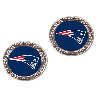 Women's WinCraft New England Patriots Round Post Earrings