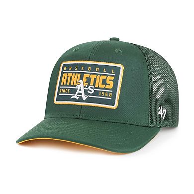 Men's '47 Green Oakland Athletics Hardline Trucker Adjustable Hat