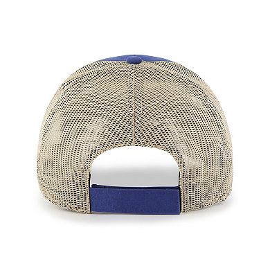 Men's '47 Royal/Natural New York Giants Rawhide Trucker Adjustable Hat