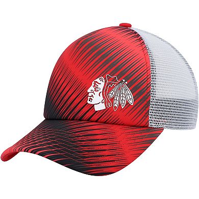 Women's adidas Red/White Chicago Blackhawks Graphic Foam Trucker Snapback Hat