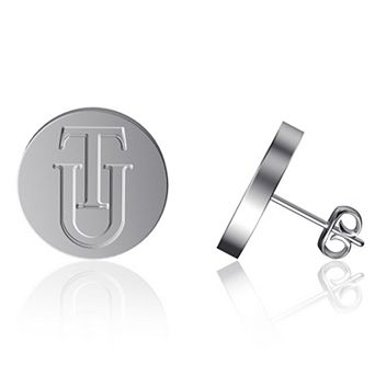 Dayna Designs Tuskegee Golden Tigers Team Logo Silver Post Earrings