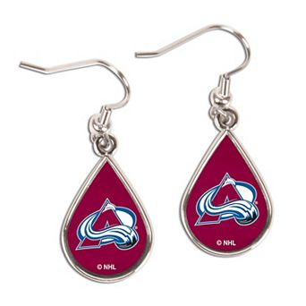 WinCraft Colorado Avalanche Tear Drop Dangle Earrings