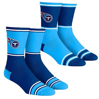 Youth Rock Em Socks Tennessee Titans 2-Pack Color Block Crew Socks Set