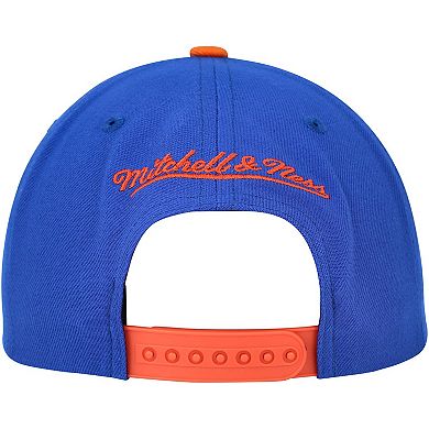 Men's Mitchell & Ness Blue Edmonton Oilers Core Team Ground 2.0 Snapback Hat