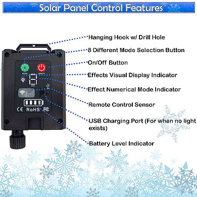 Solar Candy Cane Pathway Lights - 12-Piece LED Set with Remote for Outdoor Christmas Decor