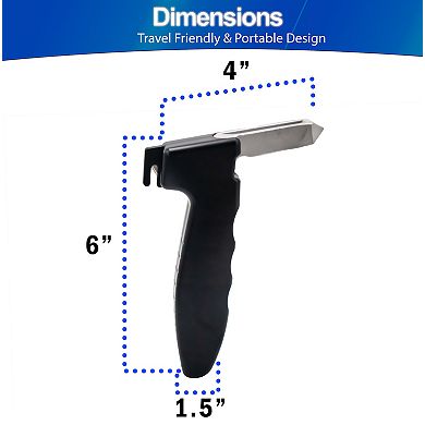 3-in-1 Car Safety Tool - Mobility Assist Handle with Seat Belt Cutter & Window Breaker