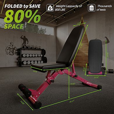 ELEMENT ACE Adjustable Strength Training Bench for Home Gym Workouts