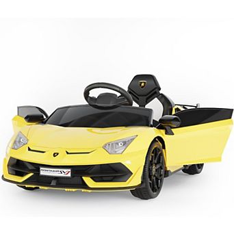 Licensed Lamborghini 12V Ride-On Drift Mode, Remote, LED, Ages 38