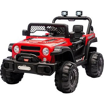 12V Kids Electric Ride On Car w/ Remote Control, Dual Motors, LED Lights, Music, Suspension