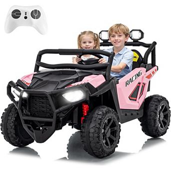 24V 2 Seater Kids Ride On UTV with Remote Control, Suspension, Bluetooth, LED Lights