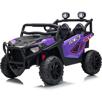 24V 2 Seater Kids Ride On UTV with Remote Control, Suspension, Bluetooth, LED Lights
