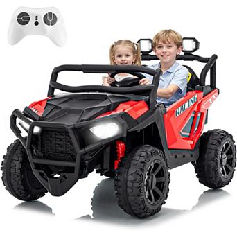 24V 2 Seater Kids Ride On UTV with Remote Control, Suspension, Bluetooth, LED Lights