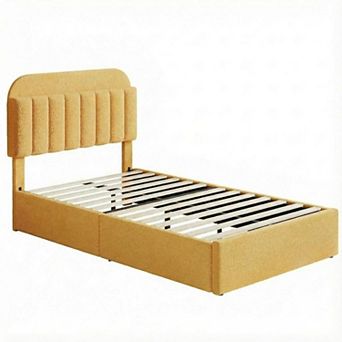 Bed Frame with Storage Headboard Bed Frame with 2 Drawers