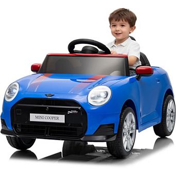 12V BMW Mini Cooper Licensed Kids Ride On Car with Remote Control, Battery Powered