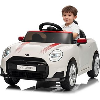 12V BMW Mini Cooper Licensed Kids Ride On Car with Remote Control, Battery Powered