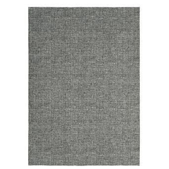 Soft Fodable Area Rug in Boho Waffle Pattern, Living Room Bedroom Dining Room, Machine-Washable