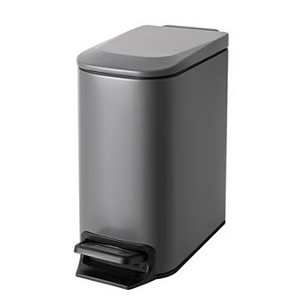Soft-Close Step Trash Can Stainless Inner Bucket Anti-Fingerprint