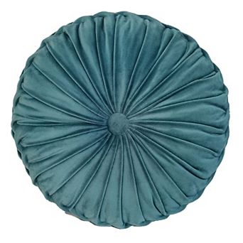 Round Pleated Spandex Throw Pillow Handmade Decorative Sofa Bedroom