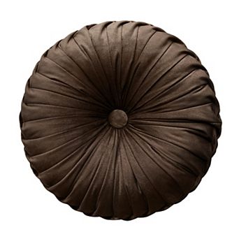 Round Pleated Spandex Throw Pillow Handmade Decorative Sofa Bedroom