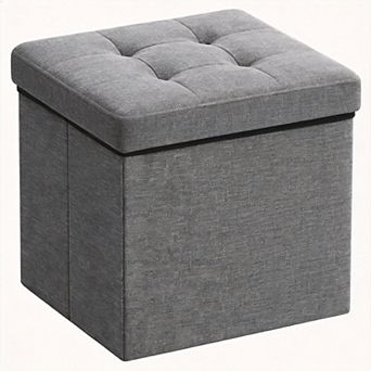 Folding Storage Ottoman Foot Rest Stool for Living Room Bedroom Office 8gal