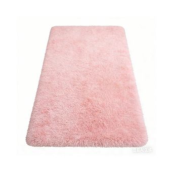 FairOnly Modern Plain Tone Plush Shaggy Washable Non Slip Soft Area Rug for Living Room Bedroom