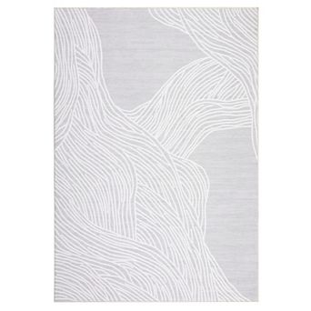 FairOnly Abstract Area Rug for Bedroom Low Pile Non Slip Machine Washable Rug for Modern Living Room